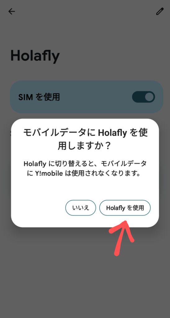 Holafly eSIM 使い方