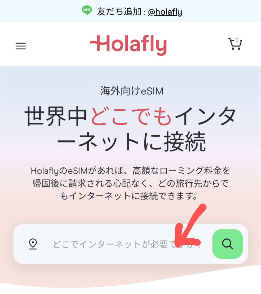 Holafly eSIM 使い方