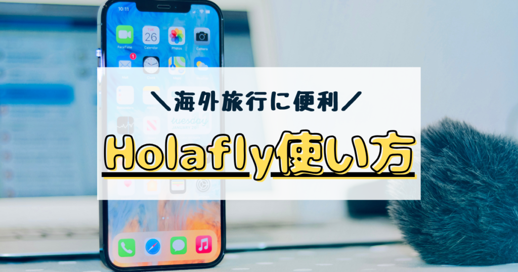 Holafly esim　使い方　設定方法