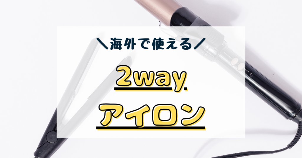 2wayアイロン　海外対応